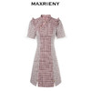 MAXRIENY国风旗袍短裙秋泡泡袖格子连衣裙设计感(货号:MC87DR570) 商品缩略图4