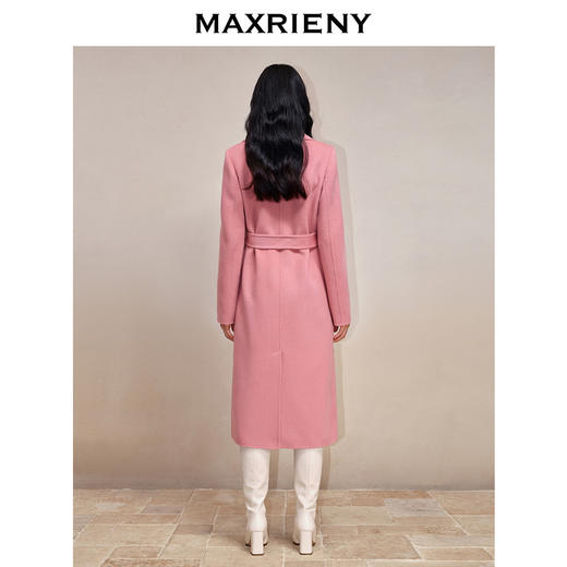 MAXRIENY法式慵懒感双面呢大衣长款浴袍式羊毛外套(货号:MS88CT752) 商品图3