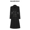 MAXRIENY极简复古感收腰双面呢羊毛大衣长款外套女(货号:MC88CT512) 商品缩略图4