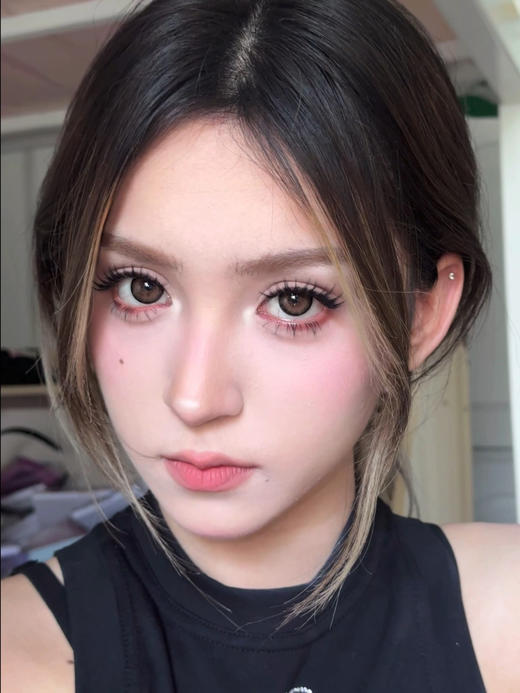 PINKG ·绿幽灵&奶油波力｜14.5mm白狮参考着色中大直径  半年抛美瞳  2片 商品图9