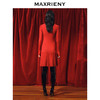 MAXRIENY*复古优雅撞色织带连衣裙冬款新年裙子(货号:MC88DR777) 商品缩略图3