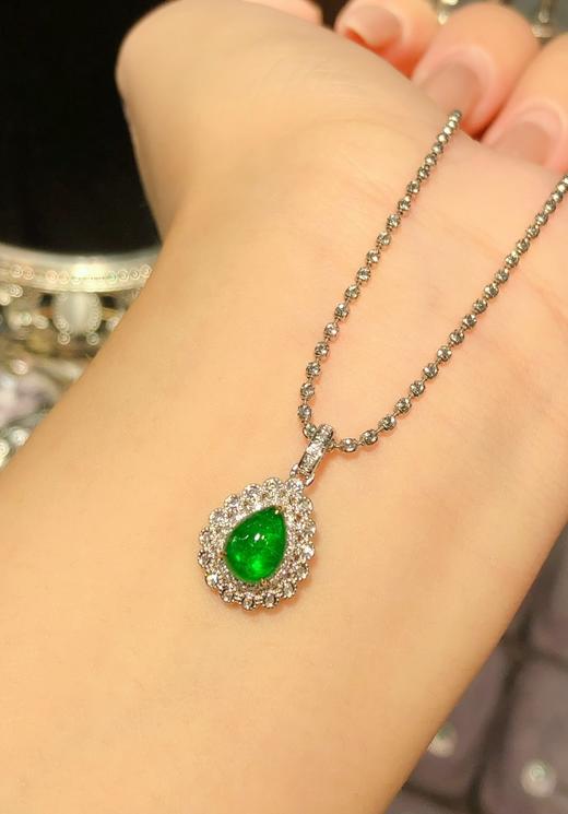 1.3克拉祖母绿素面吊坠 商品图4