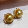 18k金钻石菲律宾金珠耳环 商品缩略图0