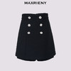 【商场同款】MAXRIENY*复古风短裤2024秋冬复古花边双排扣裙裤(货号:MS85PA501) 商品缩略图4