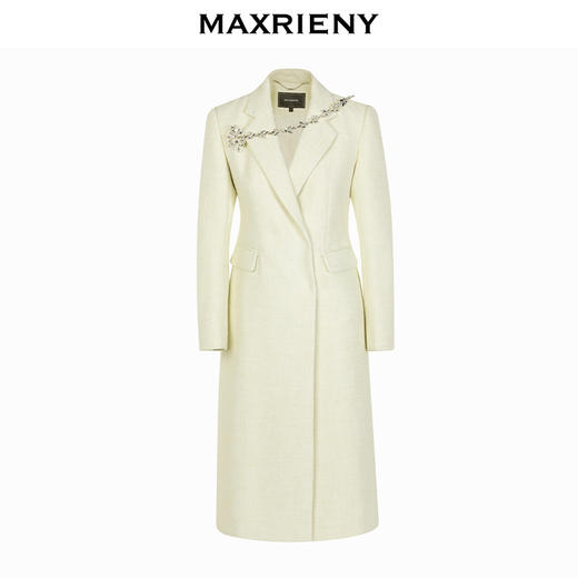 MAXRIENY花冰雪王系列呢大衣长款复古通勤风衣(货号:MC87CT770) 商品图4
