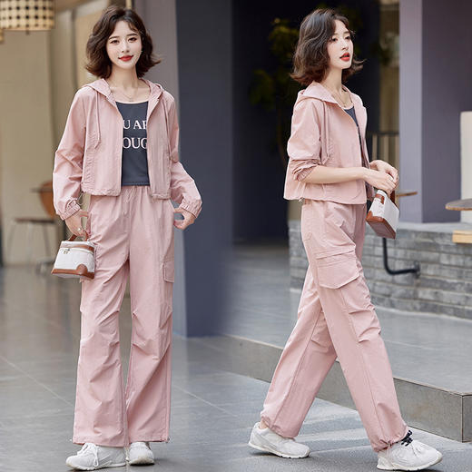 2024秋季新品小香风时尚休闲三件套减龄运动套装HR-MUYLA935 商品图0
