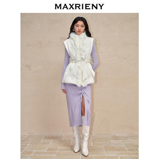 MAXRIENY千金*刺绣雪花羽绒马甲肌理感外套马夹(货号:MC88DC767) 商品图1
