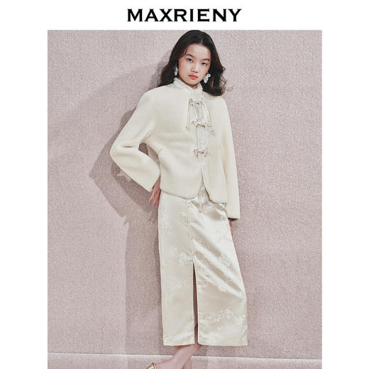 [东方新摩登]MAXRIENY贵雅新中式外套女复古刺绣盘扣国风上衣(货号:MS85JA524) 商品图3