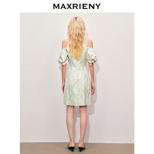 【贵雅新中式-商场同款】MAXRIENY国风青竹连衣裙清冷新中式裙子(货号:MC85DR363) 商品图3