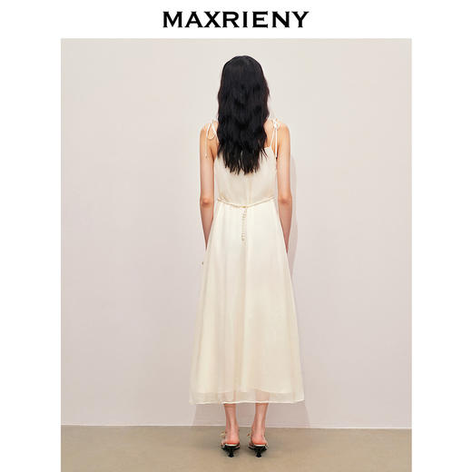 MAXRIENY浪漫度假连衣裙海边长裙甜美裙子肌理感(货号:MS85DR279) 商品图3