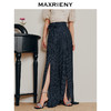 MAXRIENY复古赫本风波点高腰开叉阔腿裤廓形西装裤(货号:MC88PA295) 商品缩略图2