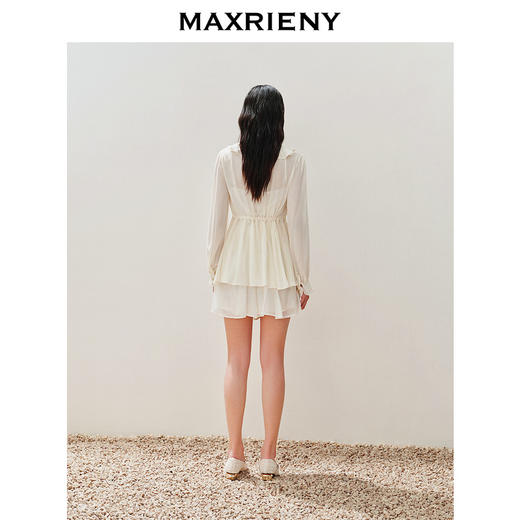 【异域·摩洛哥-商场同款】MAXRIENY*休闲风宽松钉珠真丝外套(货号:MC85JA262) 商品图3