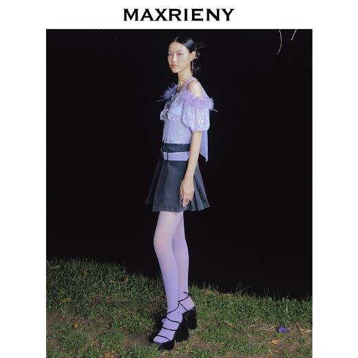 MAXRIENY森系精灵蕾丝雪纺衫上衣(货号:MC88TP368) 商品图3