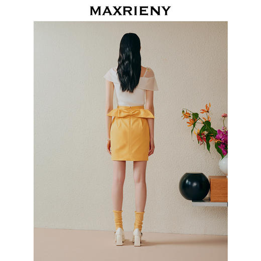 MAXRIENY不规则*蝴蝶结针织衫小心机上衣女(货号:MC88SW252) 商品图3