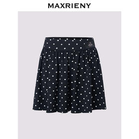 【Hello Kitty时尚防晒系列】MAXRIENYKitty高腰防晒伞裙波点短裙(货号:MC85SK315)