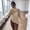【限时秒】YOGACODE【火树银花系列】 瑜伽罩衫长袖遮臀女褶皱抽绳t恤DWTS124116 商品缩略图2