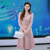 IWY/粉色演讲比赛服装女气质教师主持人上镜优雅通勤西装连衣裙olQ1173 商品缩略图0