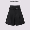 【贵雅日常-商场同款】MAXRIENY*休闲感本布腰带高腰A字短裤(货号:MC85PA504) 商品缩略图4
