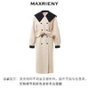 MAXRIENY*复古撞色大衣长款秋冬双面呢羊毛外套(货号:MS88CT528) 商品缩略图4