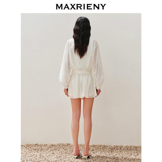 【海边度假-商场同款】MAXRIENY*休闲感A字型珠绣装饰裙裤(货号:MC85PA278) 商品图3