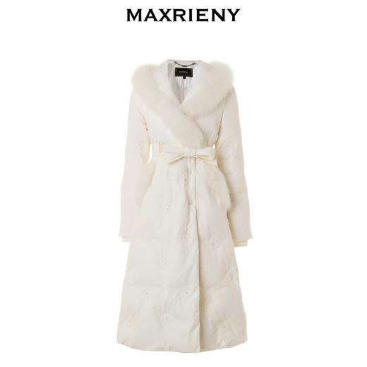 【商场同款】MAXRIENY冰雪女王羽绒*轻奢宫廷肌理狐狸毛条外套(货号:MC88DC778) 商品图4