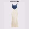 【秀场抢先款】MAXRIENY都市优雅感牛仔拼接缎面吊带连衣裙(货号:MC85DR526) 商品缩略图4