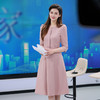 IWY/粉色演讲比赛服装女气质教师主持人上镜优雅通勤西装连衣裙olQ1173 商品缩略图4
