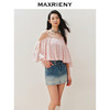 【静奢度假-商场同款】MAXRIENY*甜美感钉珠吊带上衣一字肩(货号:MC85TP293) 商品缩略图2