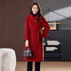 TC 833222外套中长款妈妈装双面呢子宽松显瘦羊毛大衣 商品缩略图2