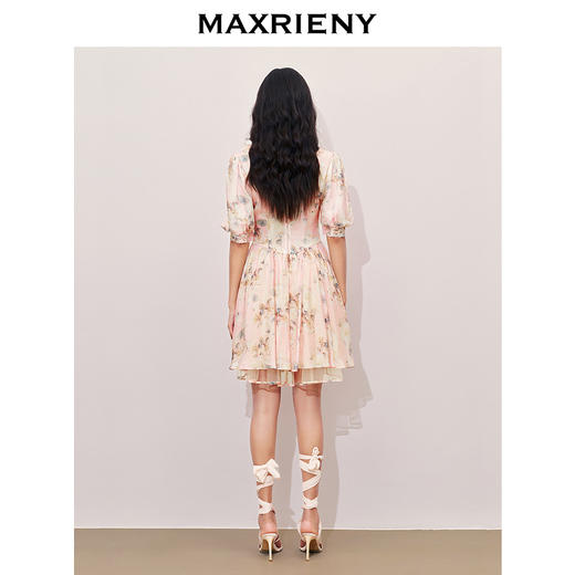 【浪漫上新-商场同款】MAXRIENY浪漫度假风印花连衣裙蓬蓬裙(货号:MC85DR401) 商品图3