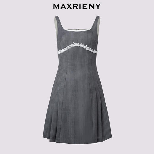 【浪漫度假-商场同款】MAXRIENY蕾丝珠饰学院甜美连衣裙(货号:MC85DR373) 商品图4