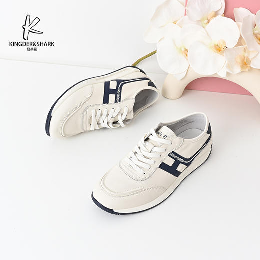 经典鲨2024年秋季新款韩版男士时尚拼色休闲跑步运动鞋KW08-D33091 商品图2