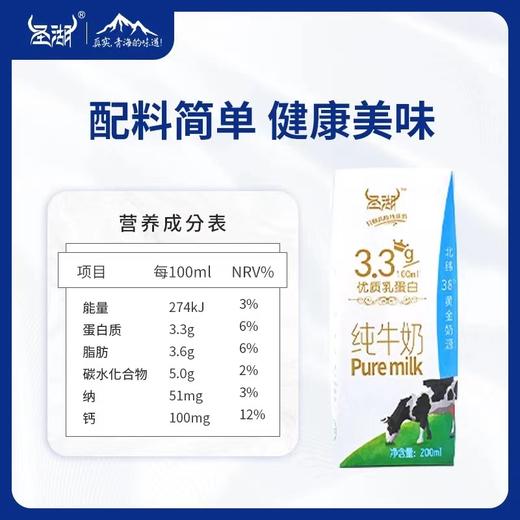 圣湖纯牛奶 商品图1