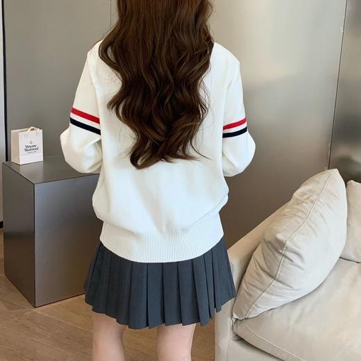 TB布朗 女士重工带帽小狗刺绣毛衣开衫外套 商品图1