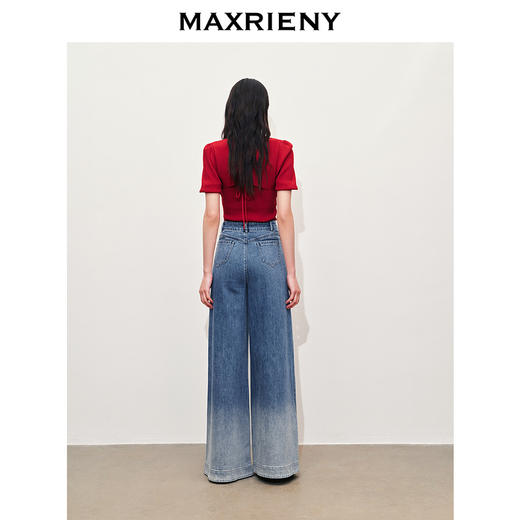 【静奢度假-商场同款】MAXRIENY复古华丽感套头针织毛衫上衣修身(货号:MC85SW274) 商品图3