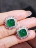 18K糖塔祖母绿耳钉7.50ct 商品缩略图2