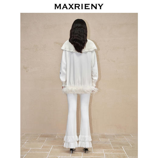 MAXRIENY*华丽钻饰流苏喇叭裤钉珠流苏针织裤(货号:MC88PA775) 商品图3
