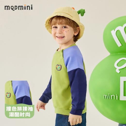 【80-130】【MQDmini】男女童春秋卫衣拼接撞色圆领上衣 商品图8