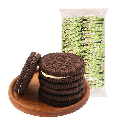 500g夹心饼干草莓味柠檬味原味 多口味办公休闲零食2包 商品图2