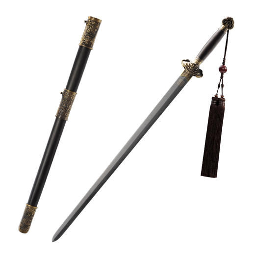 清荷剑 沈广隆剑铺 龙泉沈广隆剑 手工宝剑传统收藏剑 sgl-3106 未开刃 商品图14