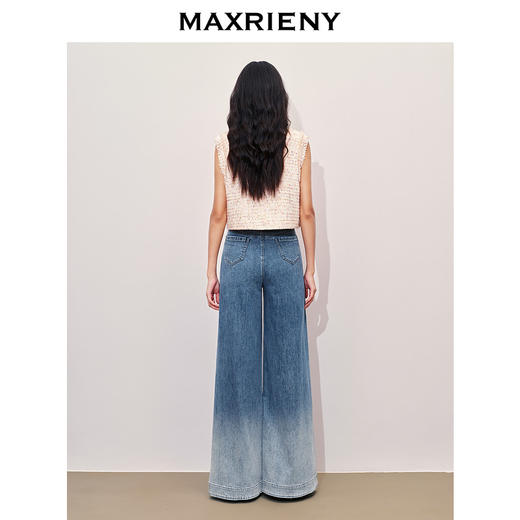 【商场同款】MAXRIENY甜美千金风花纱马甲2024秋冬新款马夹上衣女(货号:MC85VE262) 商品图3