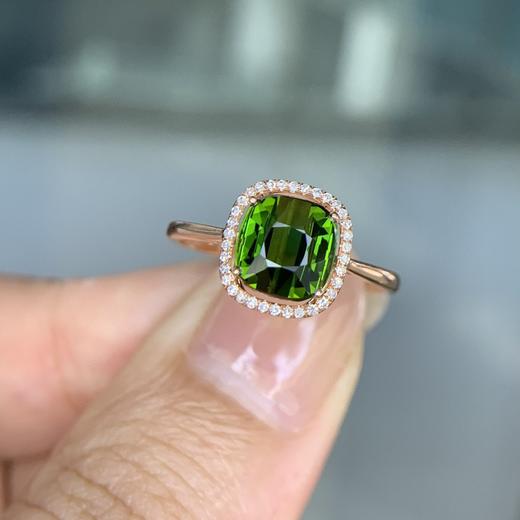 2.2克拉绿碧玺戒指 商品图2