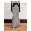 MAXRIENY法式复古感千鸟格鱼尾半裙23秋冬半身裙(货号:MC88SK569) 商品缩略图1