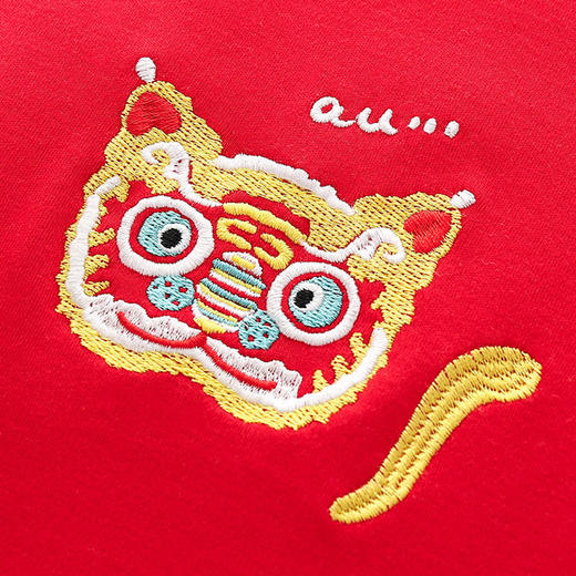 【中国风夹棉初生婴儿半背衣】秋冬纯棉大红色新年衣服新生儿加厚上衣 商品图3