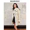 MAXRIENY*复古小香撞白边香槟金长款羽绒服外套(货号:MC88DC522) 商品缩略图2