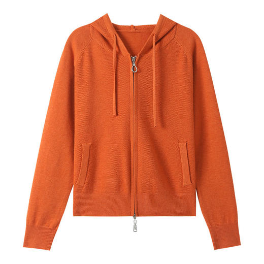 CC 101-96928早秋季宽松休闲连帽外搭针织衫 商品图4