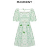 MAXRIENY甜美田园风连衣裙薄荷曼波风穿搭碎花裙子(货号:MC88DR367) 商品缩略图4