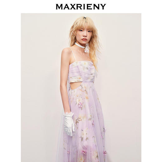 【浪漫度假-商场同款】MAXRIENY花仙子连衣裙仙女氛围感吊带长裙(货号:MC85DR402) 商品图2