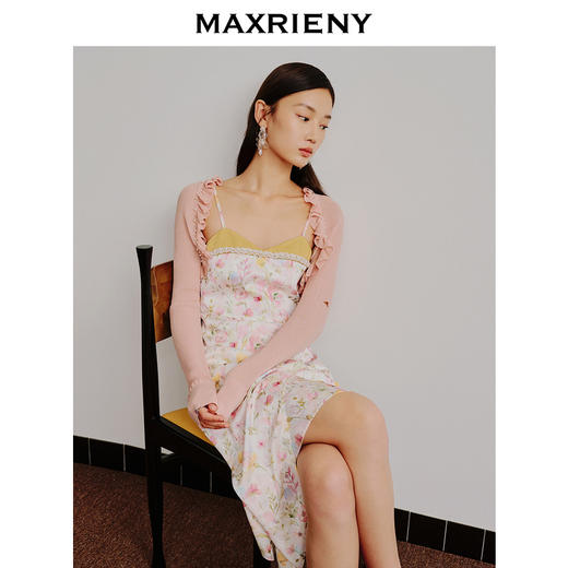MAXRIENY法式复古感针织衫夏日百搭开衫外套女(货号:MC88JA262) 商品图2