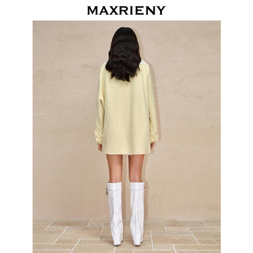 MAXRIENY*复古宽松廓形羊毛毛呢外套刺绣大衣(货号:MC88CT759) 商品图3